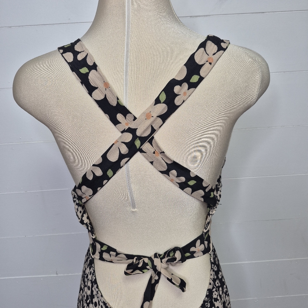Free People Dewberry Black Floral Maxi Dress Size S - Picture 9 of 16